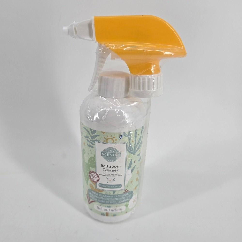 Scentsy Bathroom Cleaner White Tea & Cactus 16 fl oz Spray Bottle New